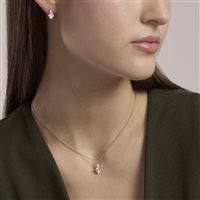 Collana Mabina Donna Rouge in Argento Cubic Zirconia 553858 - 553858